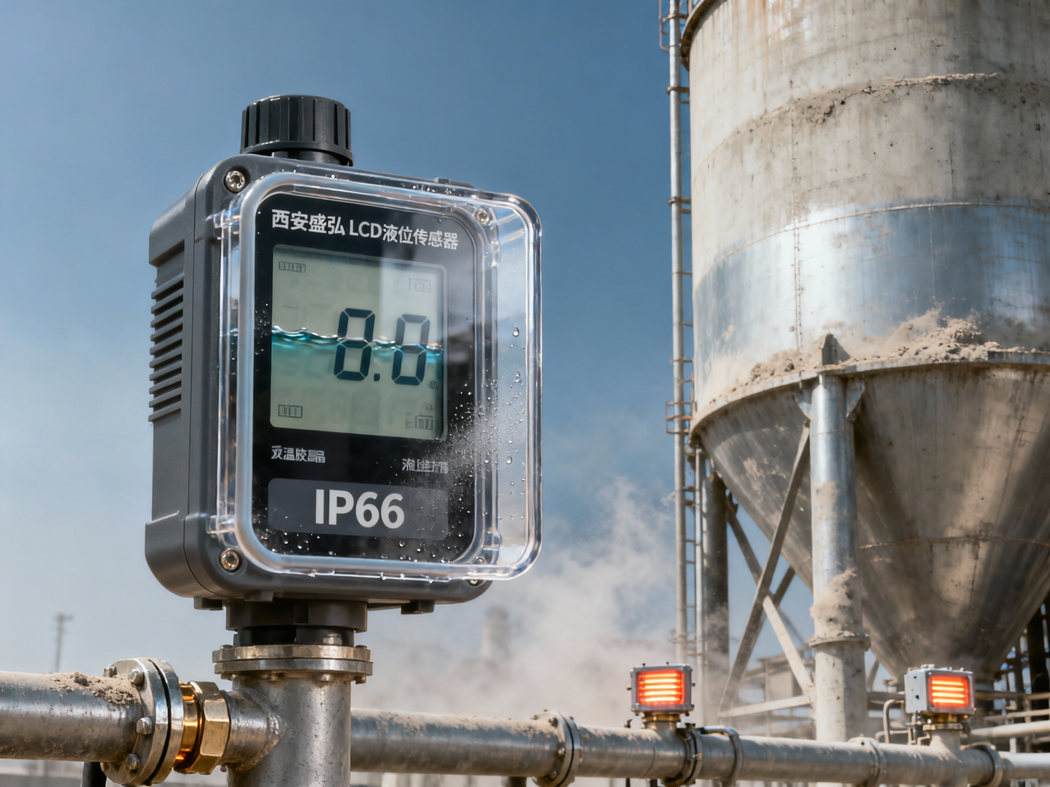 Will the screen of Xi'an Shenghongchuang LCD level sensor become blurry or unresponsive after long-term use in the humid environment of a cement plant?