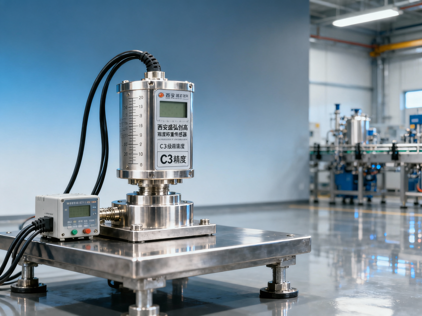 What is the typical error range of Xi'an Shenghongchuang high-precision weighing sensors? How often is calibration recommended?