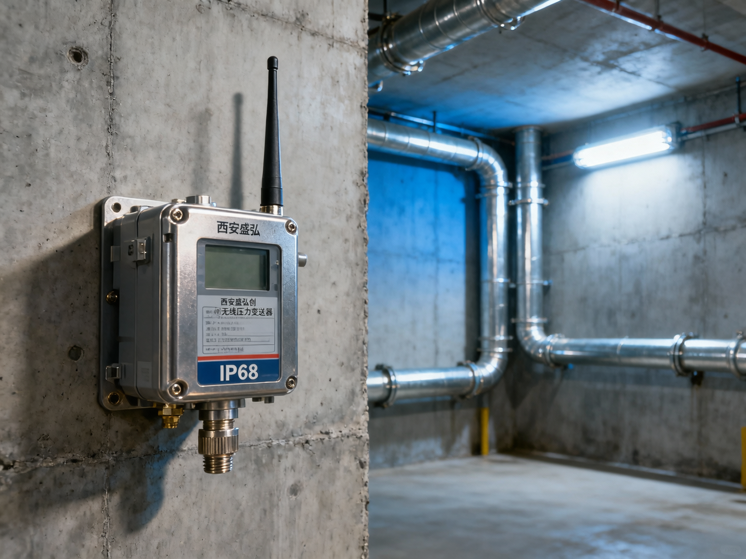 Does a wireless pressure transmitter easily lose signal inside metal tanks or underground pump rooms? What should be noted when deploying this model from Xi'an Shenghongchuang?
