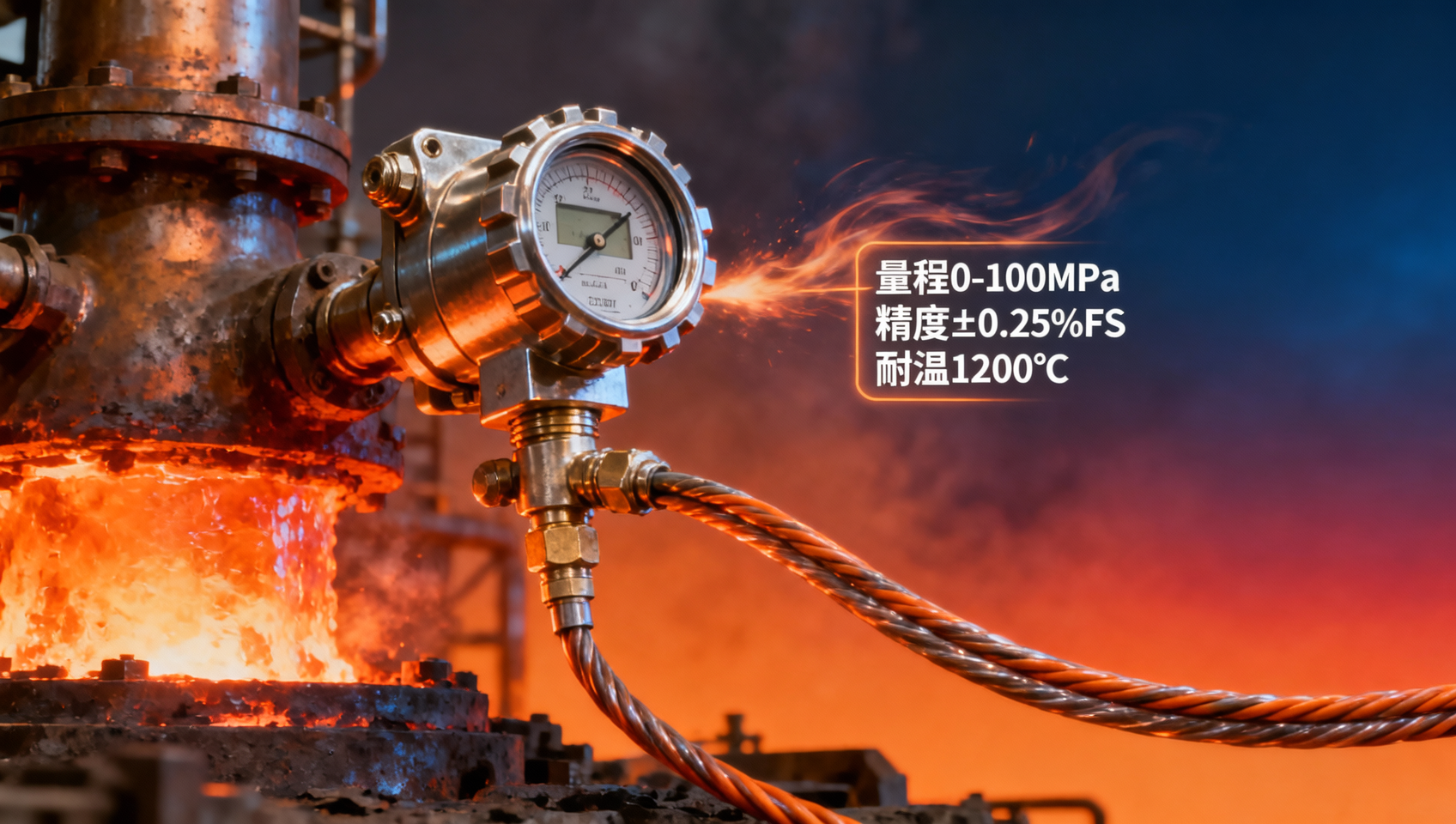When selecting a high-temperature melt pressure transmitter, which parameters are the most critical?