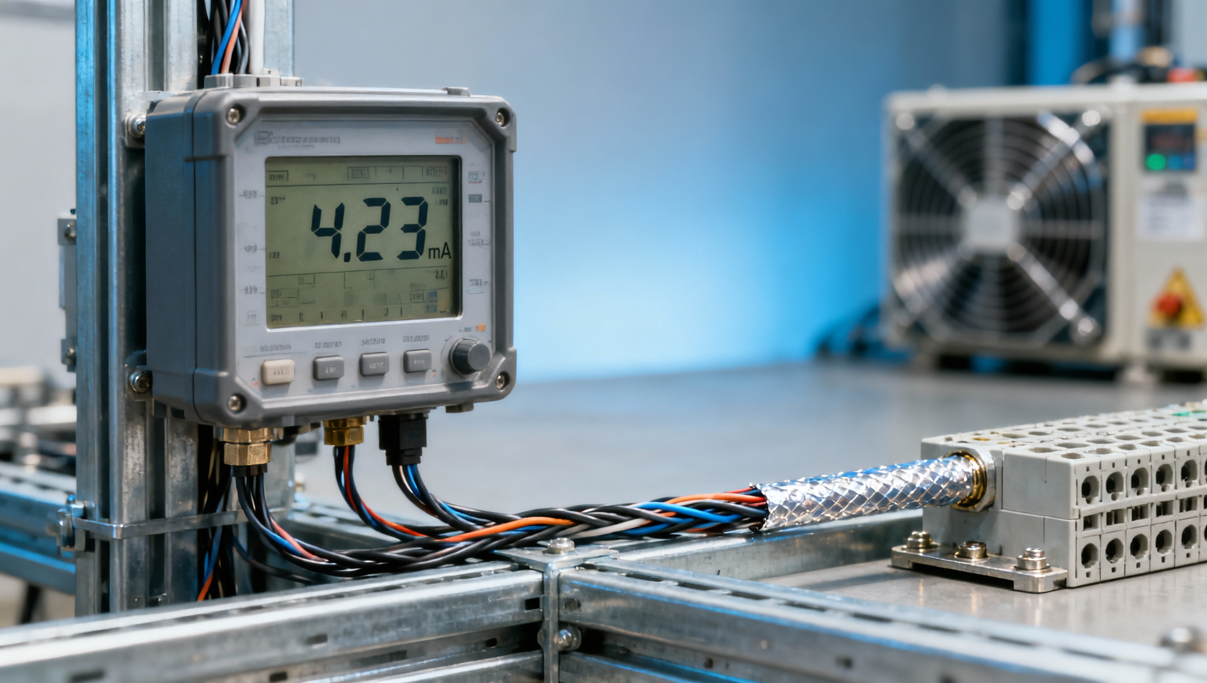 The digital display instrument shows inaccurate readings, is it a sensor problem or caused by signal interference