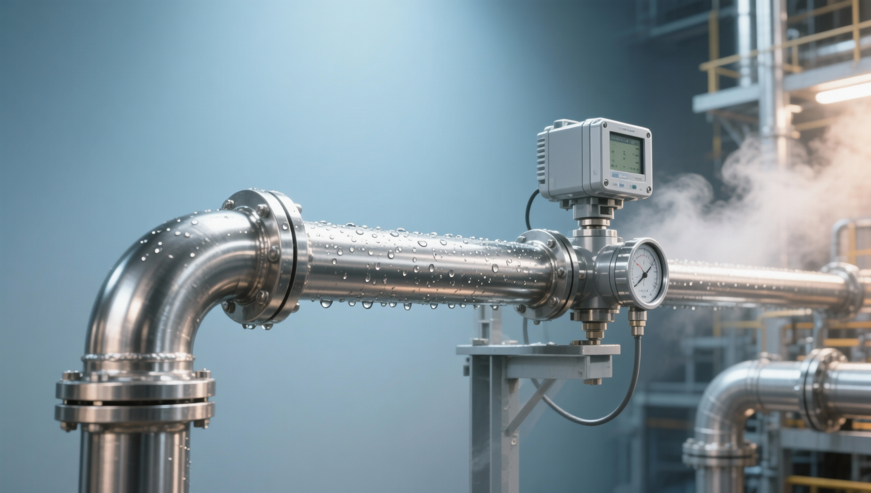 When installing a differential pressure sensor, how much does the impulse pipe length affect measurement stability?