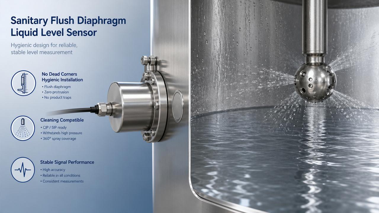 What is most easily overlooked when installing a sanitary flush diaphragm level sensor?