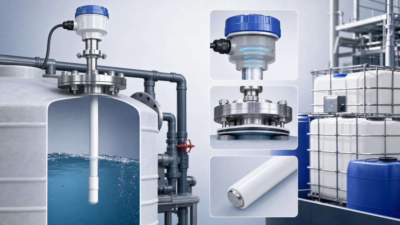 What parameters should you look at for a corrosion-resistant level sensor