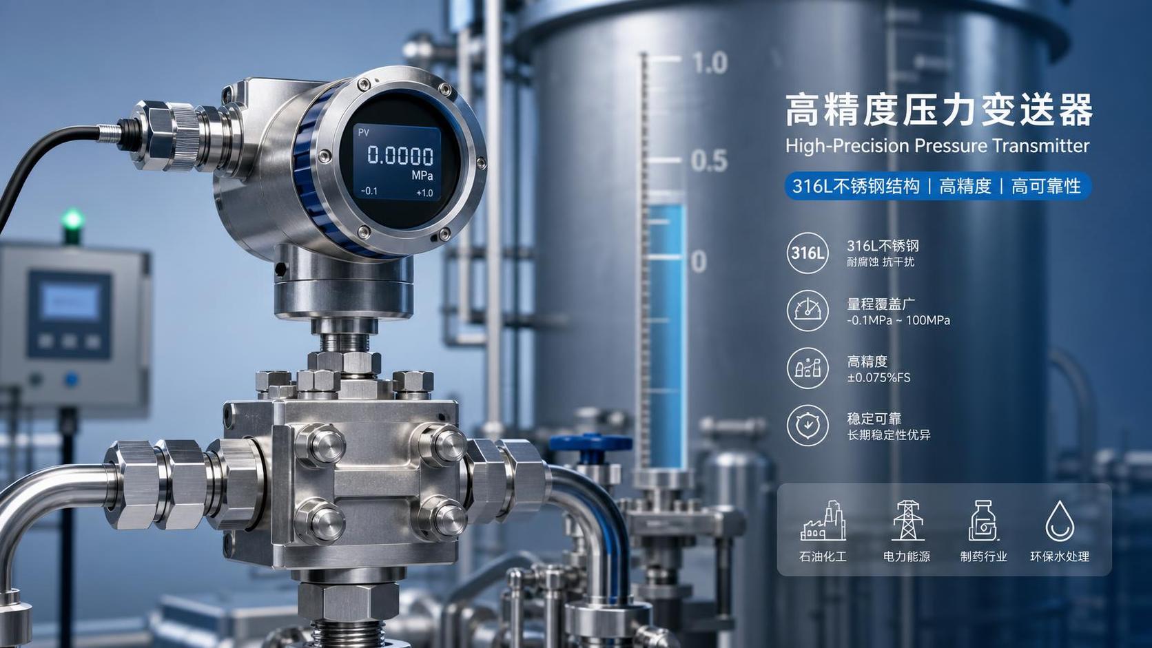 How to Choose an Industrial Pressure Transmitter Manufacturer? Start with Operating Condition Compatibility, Range, and Accuracy
