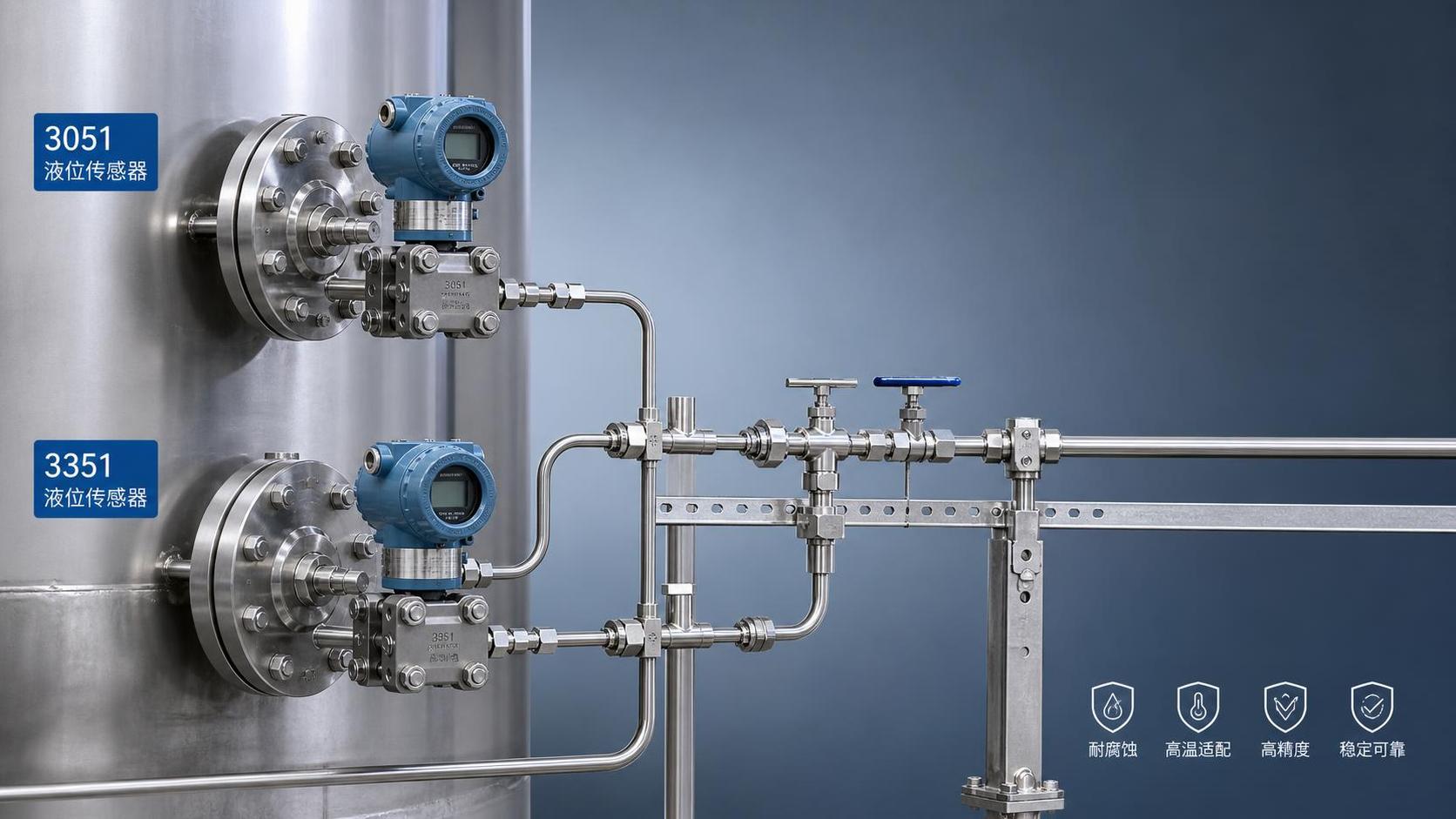 What are the price differences between 3051 and 3351 liquid level sensors?