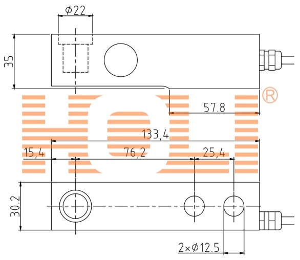 AS133 OIML/NTEP Shear Beam Load Cell