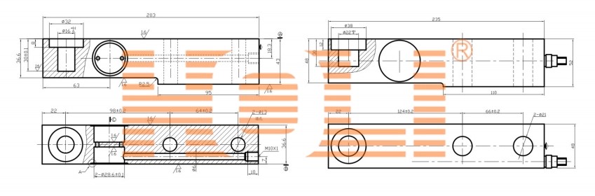 HSB Shear Beam Load Cell