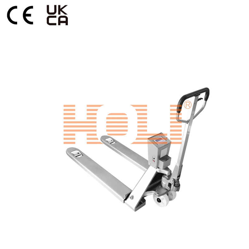 HPS-ASS/ HPS-APSS Stainless Steel Hydraulic Pallet Truck Scale for wooden pallet, warehouse logistic, easy pull and stearing HPS-ASS/ HPS-APSS Stainless Steel Hydraulic Pallet Truck Scale for wooden pallet, warehouse logistic, easy pull and stearing