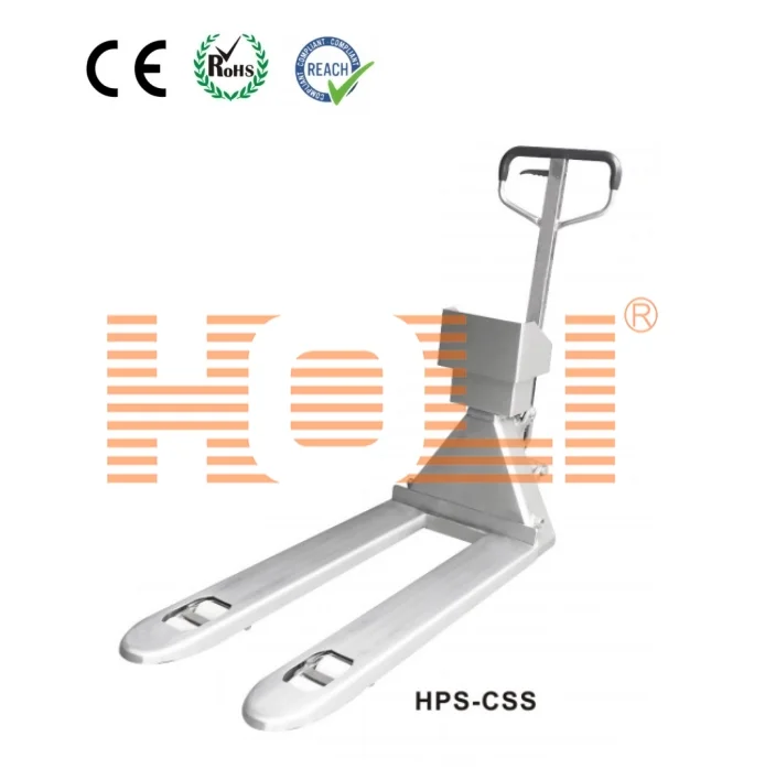 HPS- C/ HPS- CSS Pallet Truck Scale is a versatile and efficient weighing solution designed for use in various industrial environments with opened bracket to install all compatible indicator