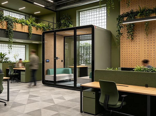 Idées d'aménagement d'espaces de collaboration pour des équipes de 2 à 6 personnes dans des bureaux à aire ouverte