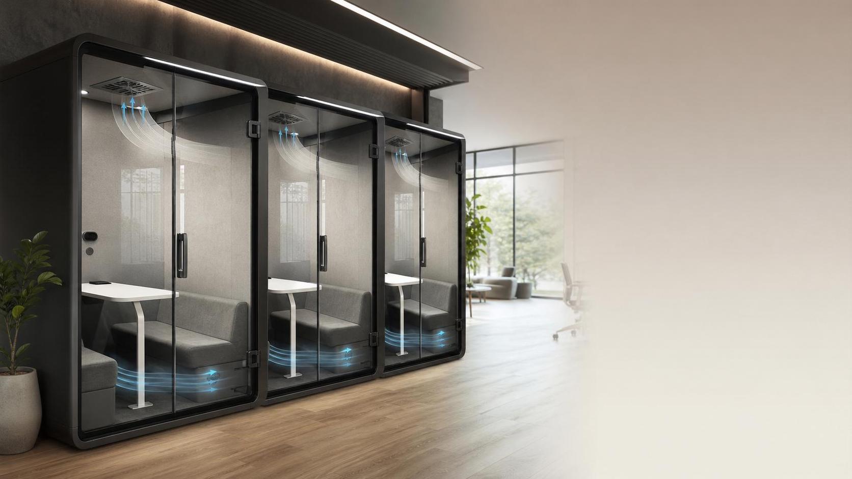Problèmes de cabine insonorisée: écho, chaleur, et mauvaise circulation de l'air