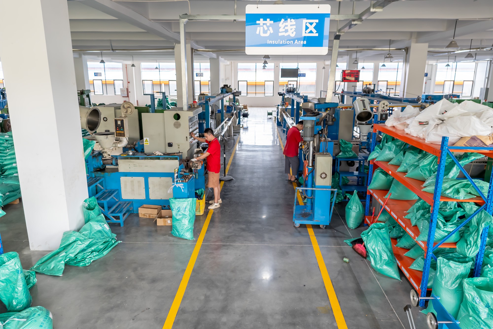 Panorama of Core Wire Extrusion Workshop
