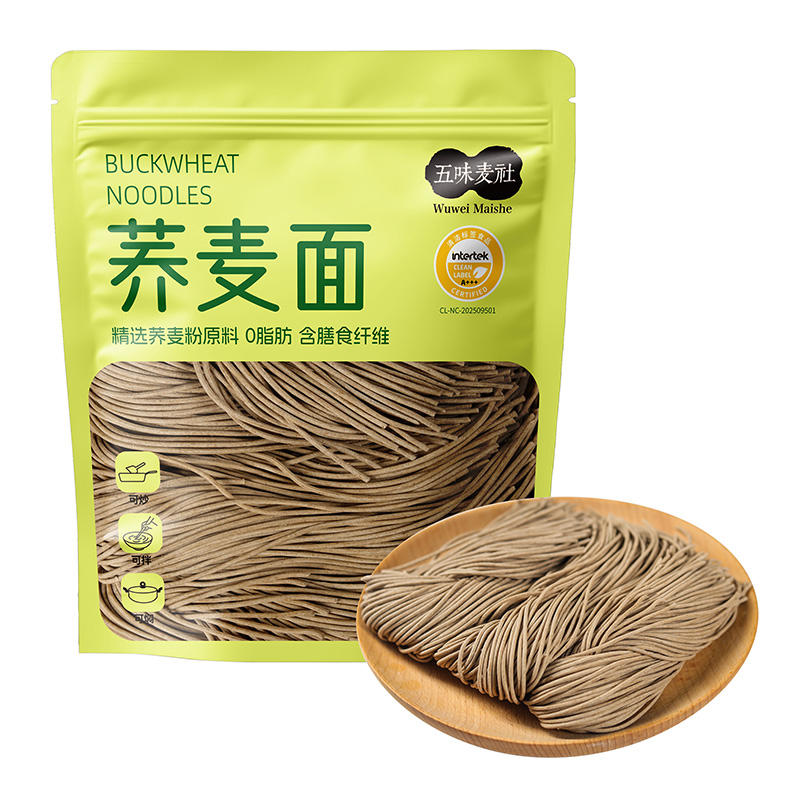 Zero Fat High Fiber Buckwheat Fresh Noodles, Traditional Chinese Healthy Noodles for Home & Restaurant Cooking