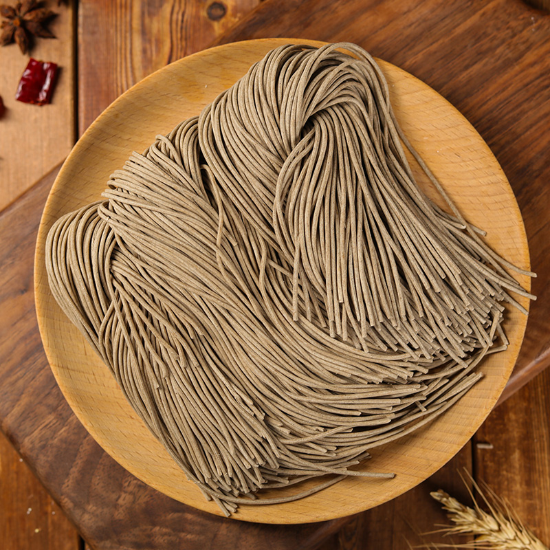 Zero Fat High Fiber Buckwheat Fresh Noodles, Traditional Chinese Healthy Noodles for Home & Restaurant Cooking