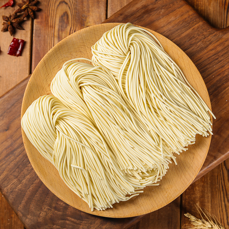 Wuwei Maishe Japanese Fresh Ramen Noodles 400g, Chewy Wheat Raw Noodle for Soup & Stir Fry