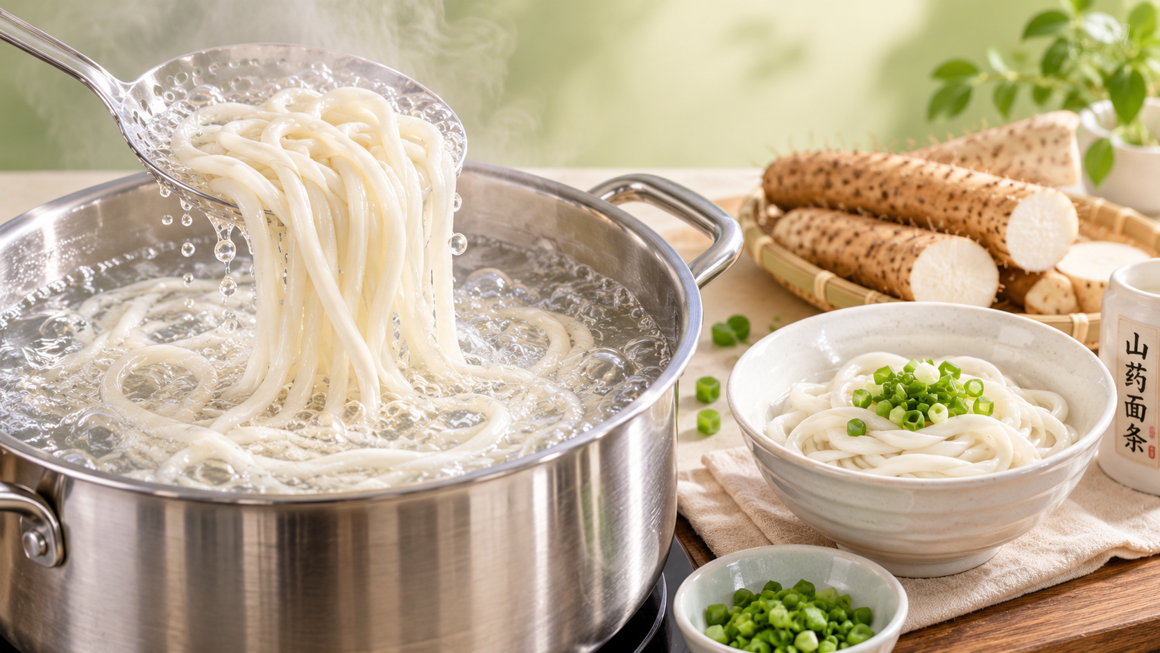 How to Cook Chinese Yam Noodles for a Springy, Non-Sticky Texture