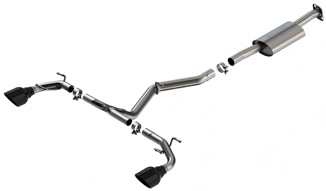 Borla GR86 - BRZ Cat-Back Exhaust System, S-Type (black tailpipe) (2022–2026)