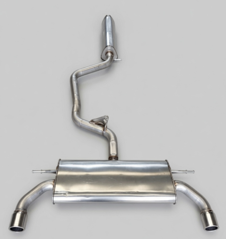 Volkswagen Mid Resonator + Dual Side-Exit Rear Exhaust System