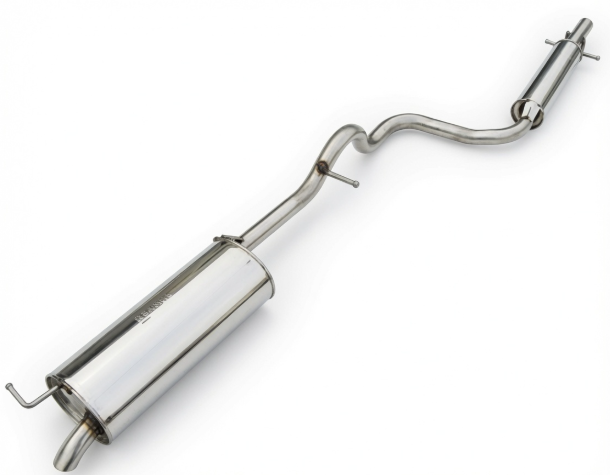Volkswagen Mid Muffler + Single Tip Rear Exhaust System