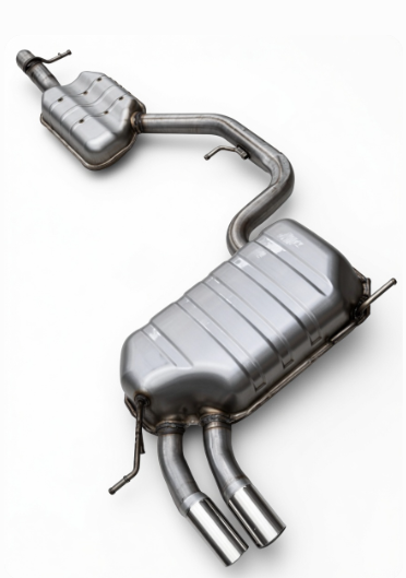 Volkswagen Center Muffler + Dual Tip Rear Exhaust System