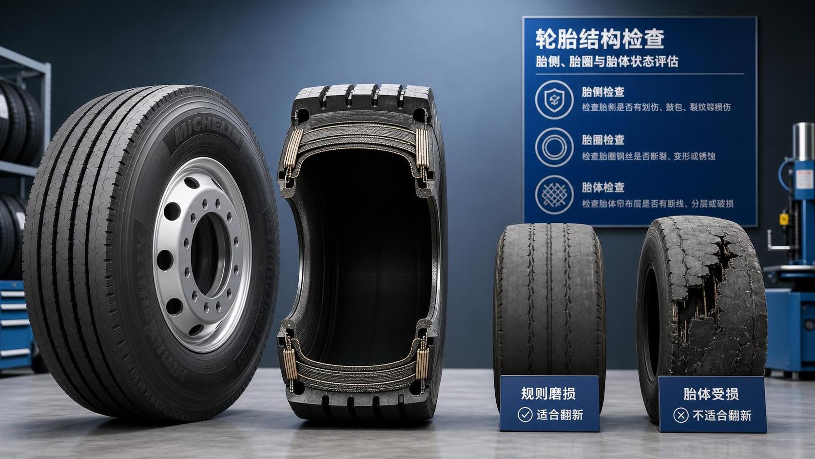 When Should a Tire Be Replaced Instead of Retreaded?