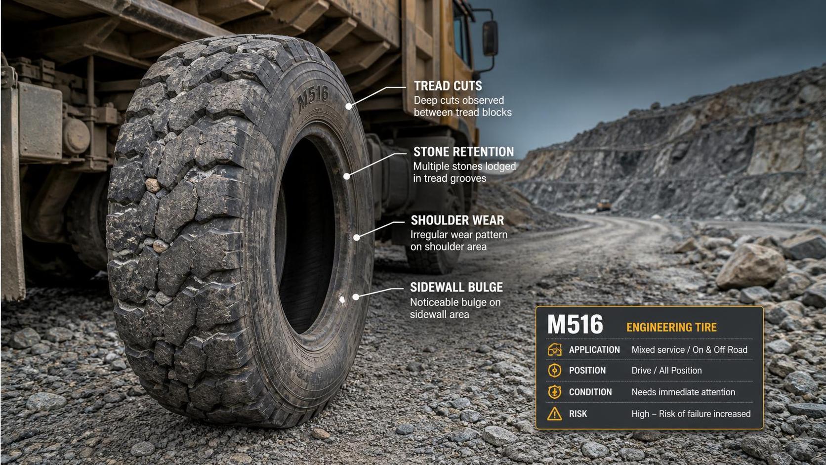 Key Inspection Points for M516 Tires in Harsh Jobsite Conditions