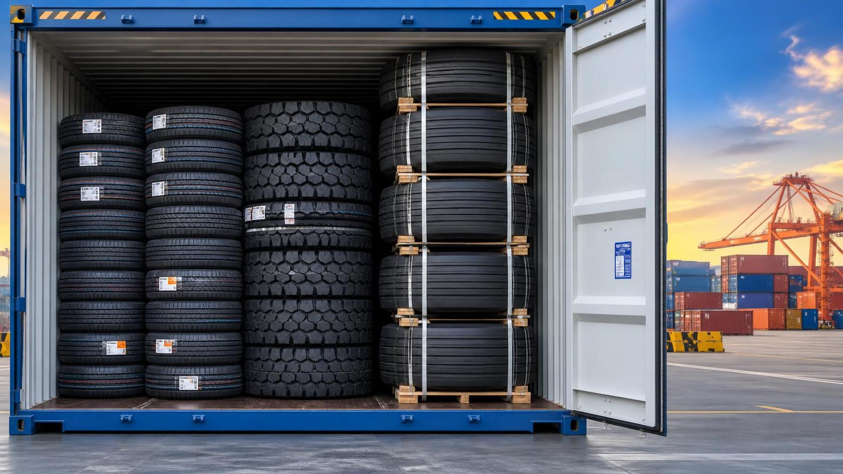 How Many Tires Fit in a 40ft Container?