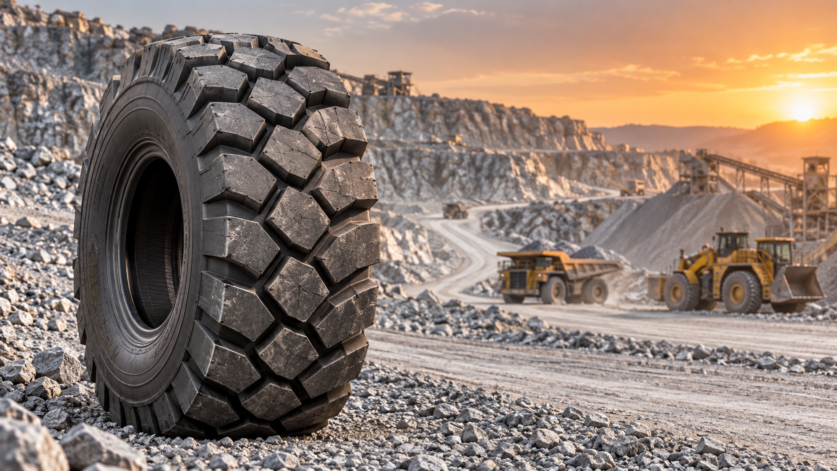 What drives OTR tire price differences for the same rim size?
