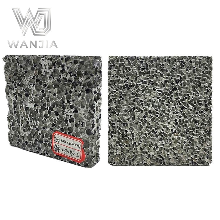 Closed Cell Aluminum Foam Aluminum Metal Foam Panel / Custom Size Available