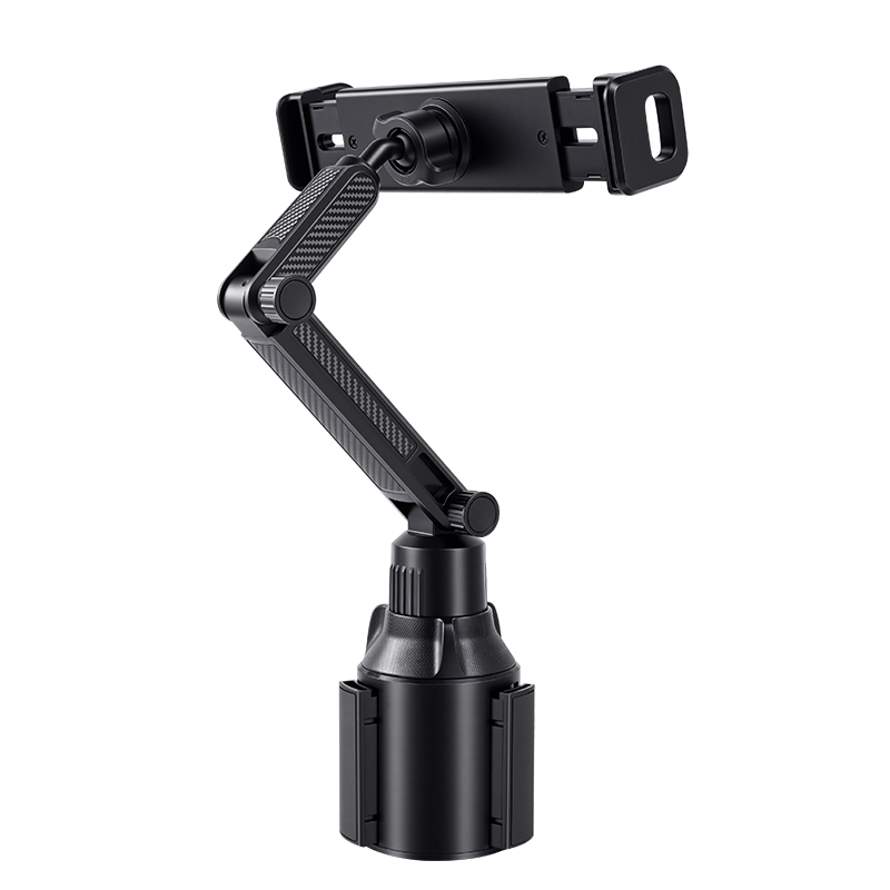 Support de fente de porte-gobelet 2-en-1 réglable, convient à tous les smartphones & tablettes pour la navigation en voiture & une utilisation multi-scènes