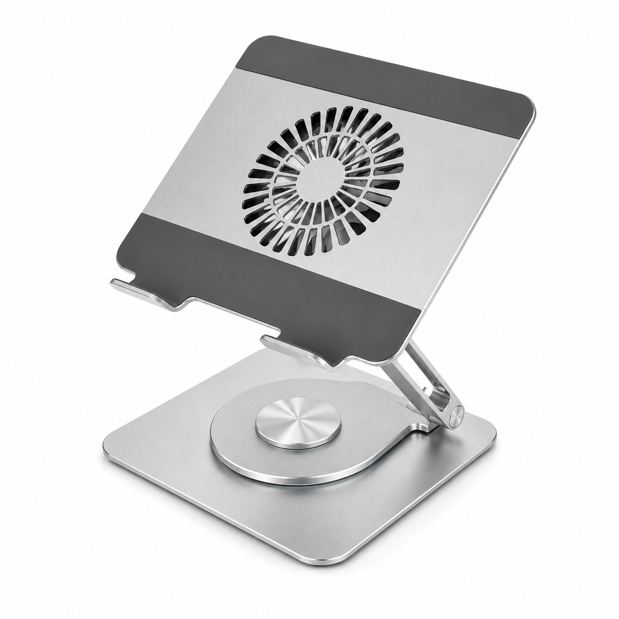 Support pour ordinateur portable rotatif à 360° MDH-K08 avec ventilateur de refroidissement, hauteur réglable