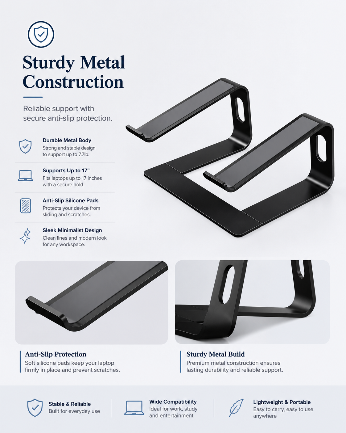 Support pour tablette PC, support pour ordinateur portable, base haute ajoutée, support simple pour ordinateur portable