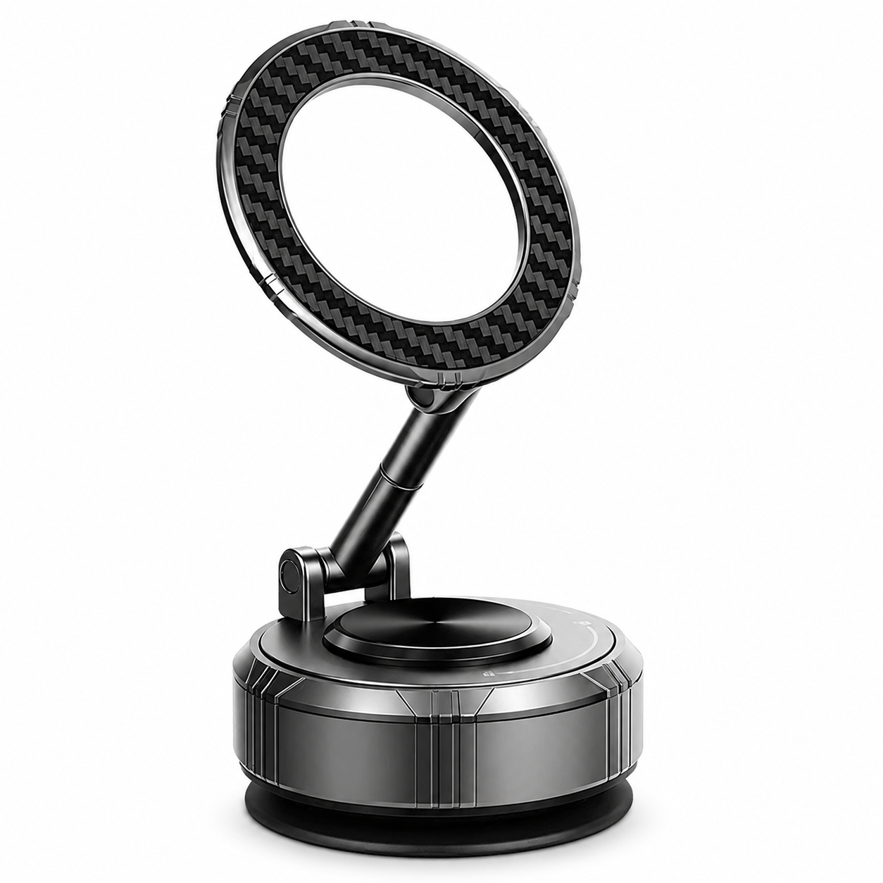 Suporte para Telemóvel para Carro com Sucção a Vácuo GOHOND, Suporte Magnético em Liga de Zinco, Suporte para Telemóvel para Painel e Para-brisa, Base Estável com Forte Aderência