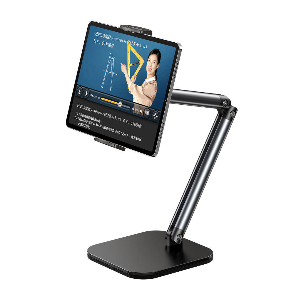 Soporte para teléfono móvil en tiempo real para tableta de aleación de aluminio X69Pro, soporte de escritorio para tableta plegable y ajustable, adecuado para iPad y iPhone