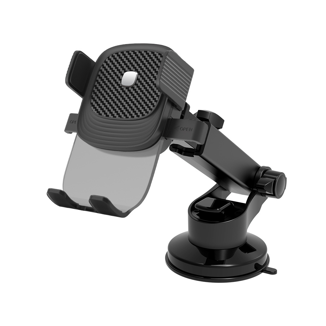 Soporte para teléfono de coche popular con ventosa, soporte retráctil para teléfono, ventosa para cristal de consola central