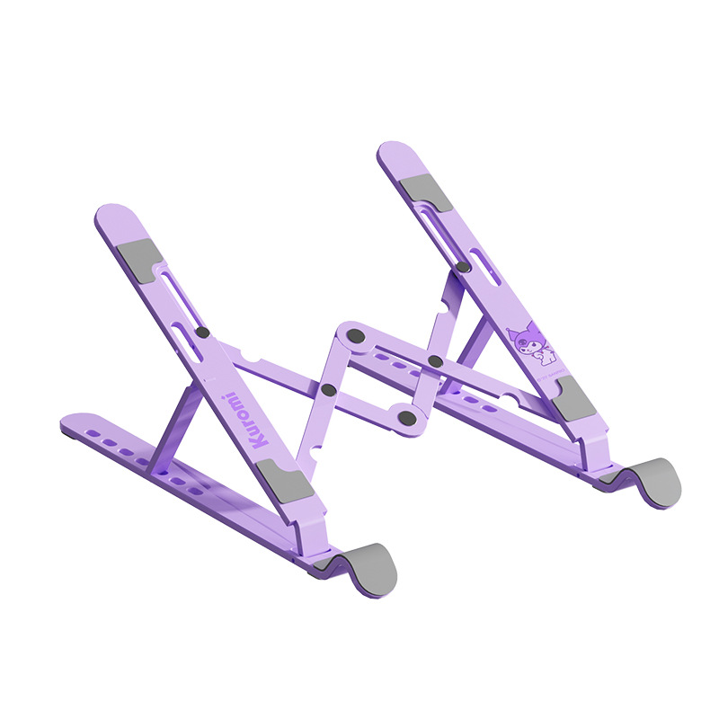 Soporte para portátil de dibujos animados lindo, soporte de escritorio de altura ajustable para dormitorio de estudiantes, base flotante vertical