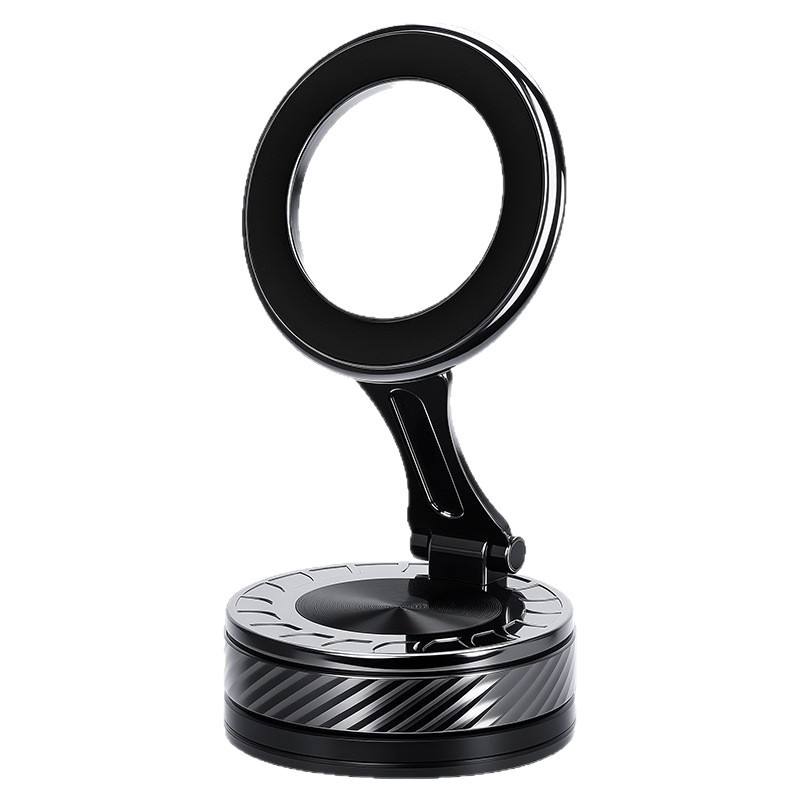 GOHOND Soporte magnético para teléfono para coche, soporte para teléfono para navegación en coche magnético al vacío multifuncional giratorio y plegable