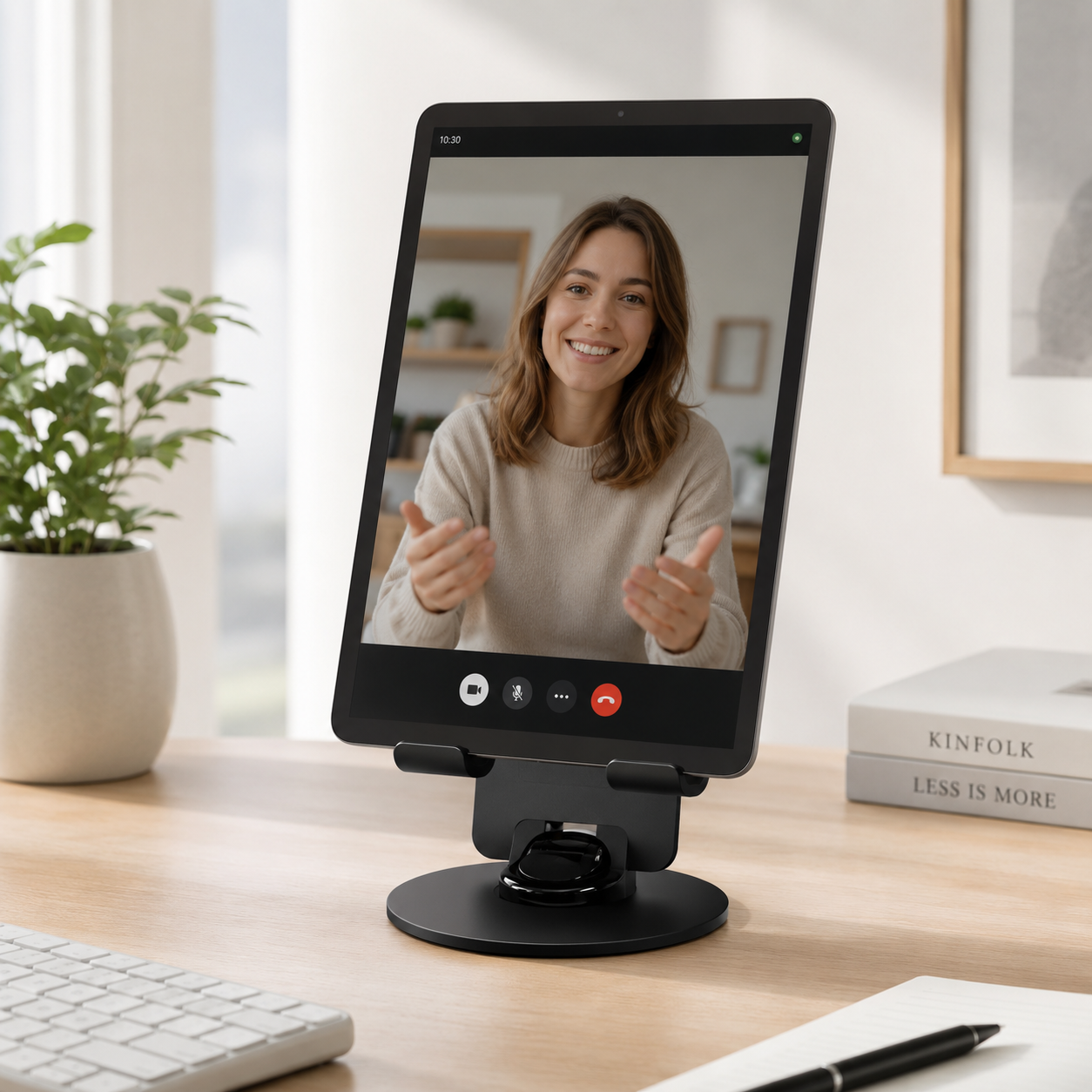 Soporte giratorio ajustable de 360° para teléfono y tableta A815 con orificios de refrigeración