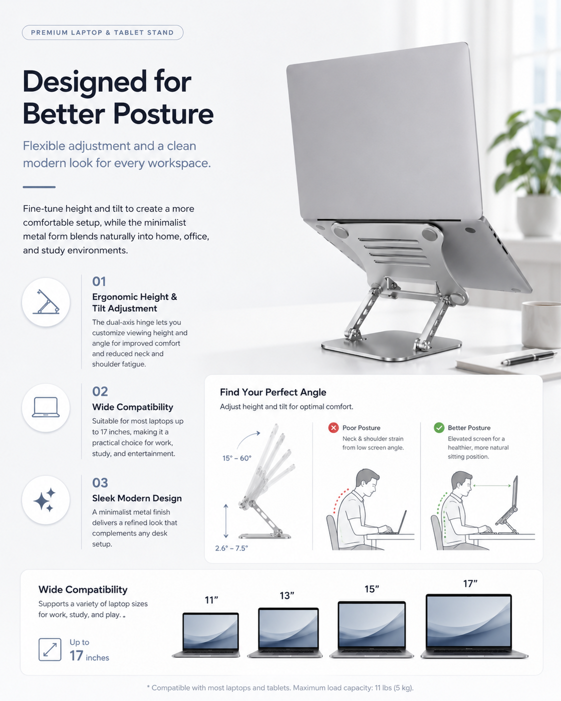 Soporte personalizado para tableta, soporte portátil plegable de metal giratorio de 360-degree para escritorio, adecuado para refrigeración y juegos de iPad
