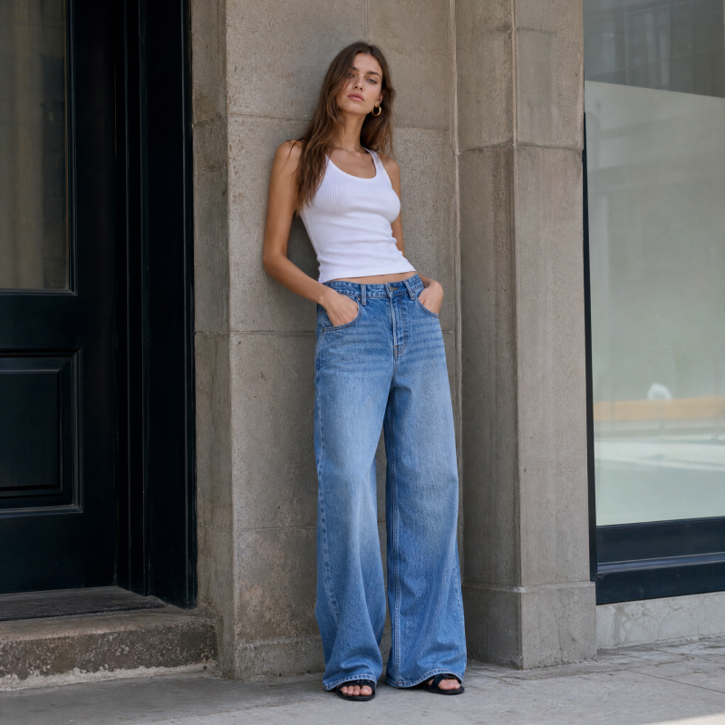 Wide-leg jeans