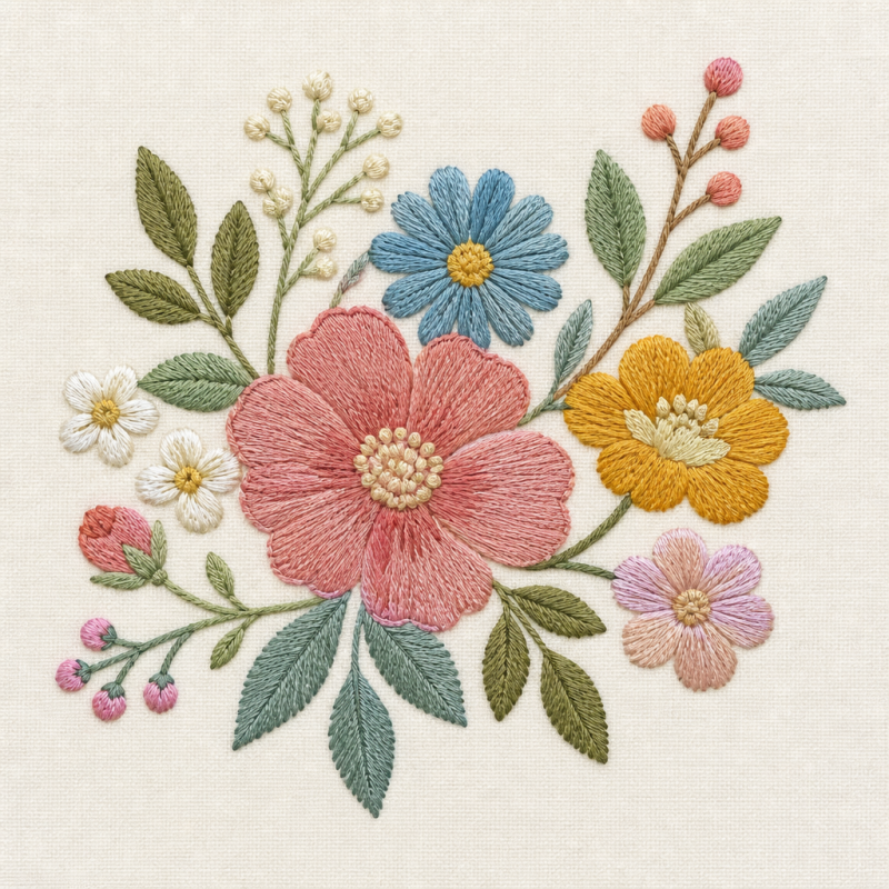 Flat Embroidery