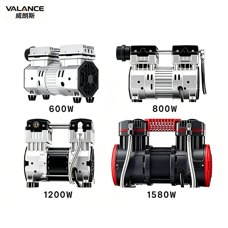 Oil-free silent air compressor pump head