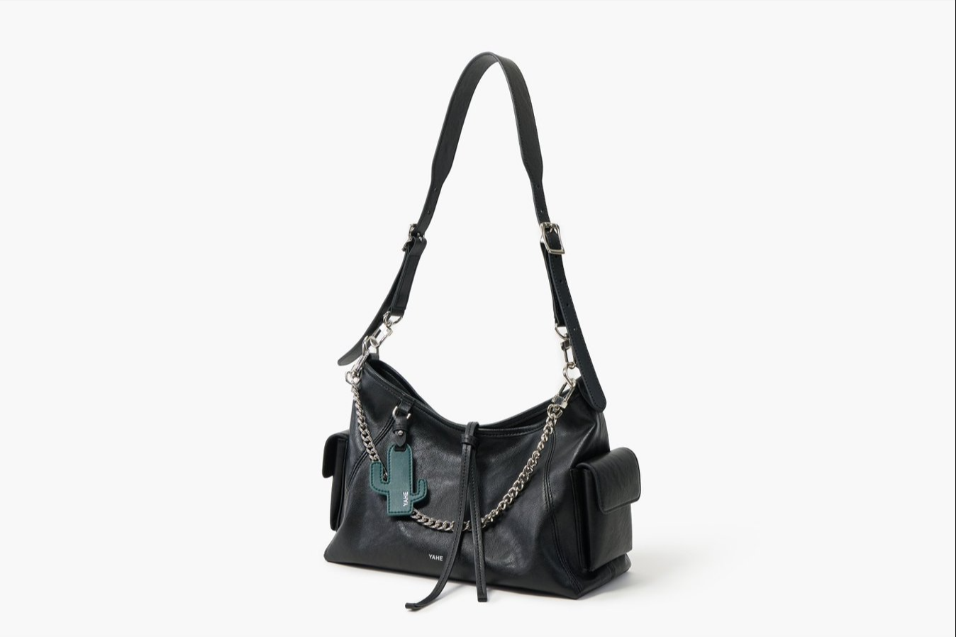 Oil wax pattern / Motorcycle wind single shoulder bag Oil wax pattern / Motorcycle wind single shoulder bag