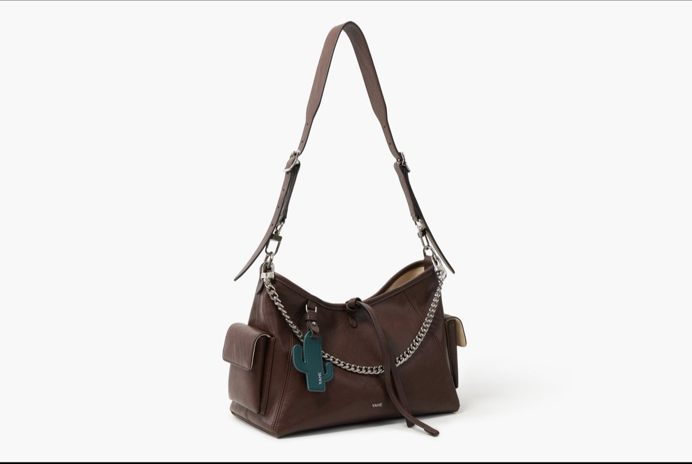 Oil wax pattern / Motorcycle wind single shoulder bag