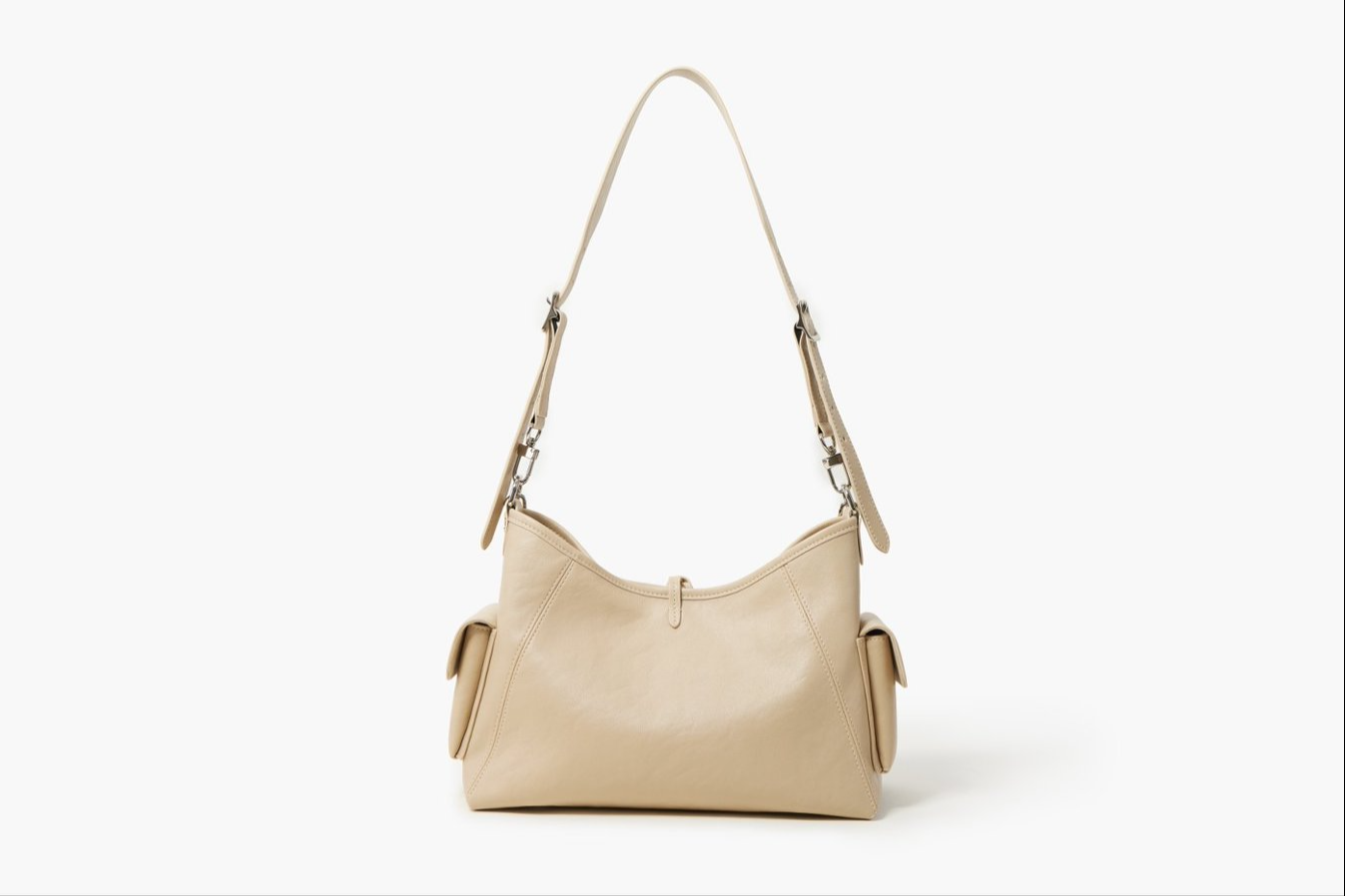 Oil wax pattern / Motorcycle wind single shoulder bag