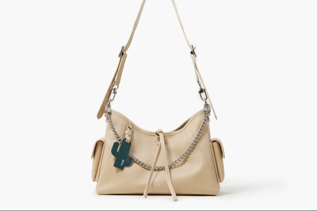 Oil wax pattern / Motorcycle wind single shoulder bag