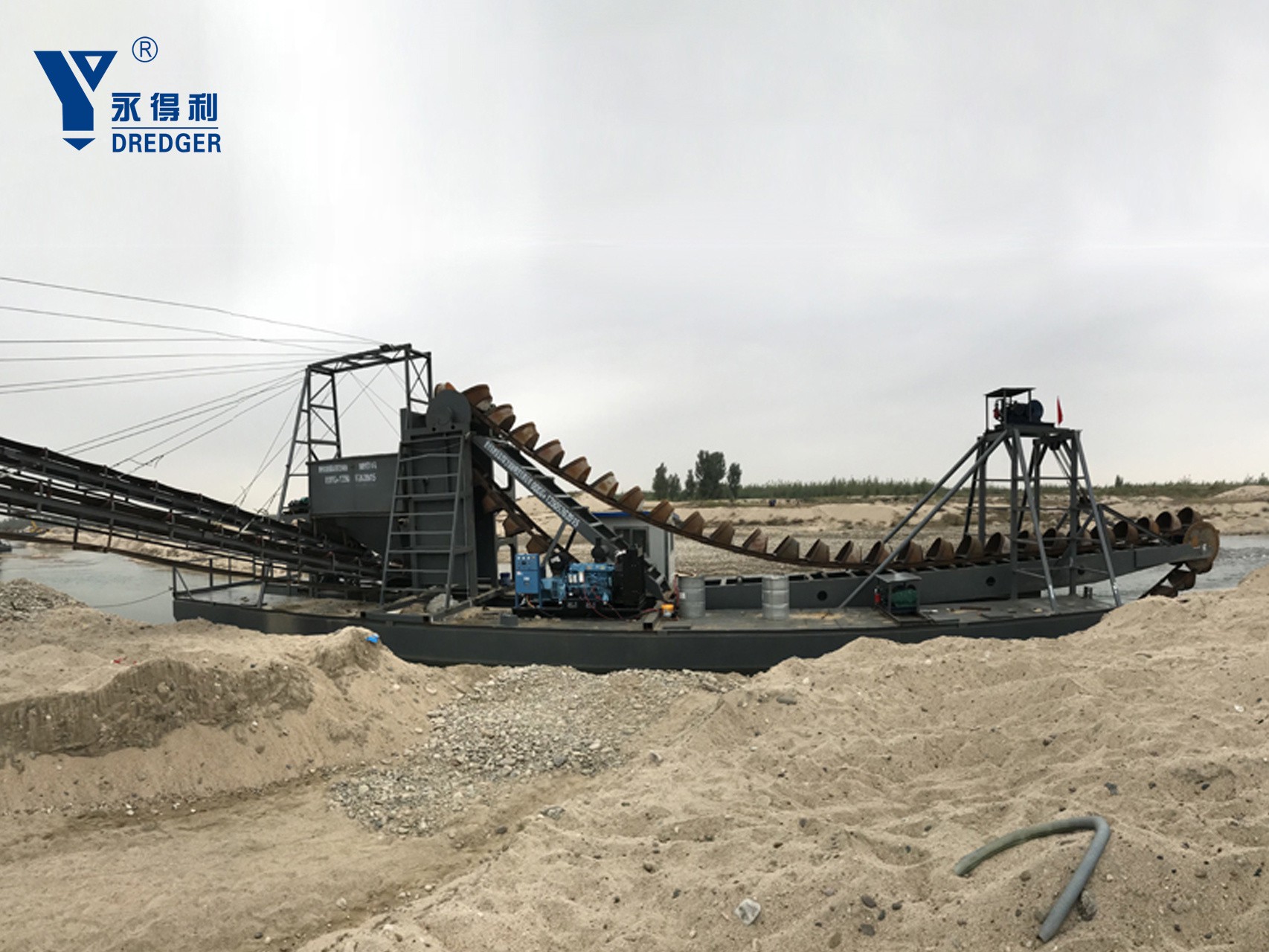 Bucket Chain Sand Dredger