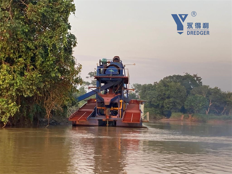 150TPH Bucket Chain Gold Diamond Dredger