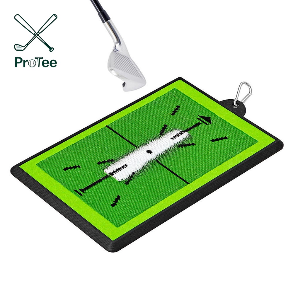 Mini Golf Hitting Mat with Golf Rubber Tees for Kids Junior Golf Hitting Practice Golf Swing Training Aids